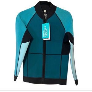 Sea-Doo Men's 3mm Montego Neoprene Jacket Black Blue Size Men Small